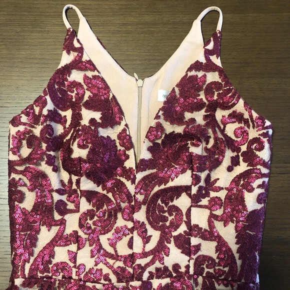 NWOT Dress the Population Blair Fit and Flare Midi Dress - Picture 4 of 8